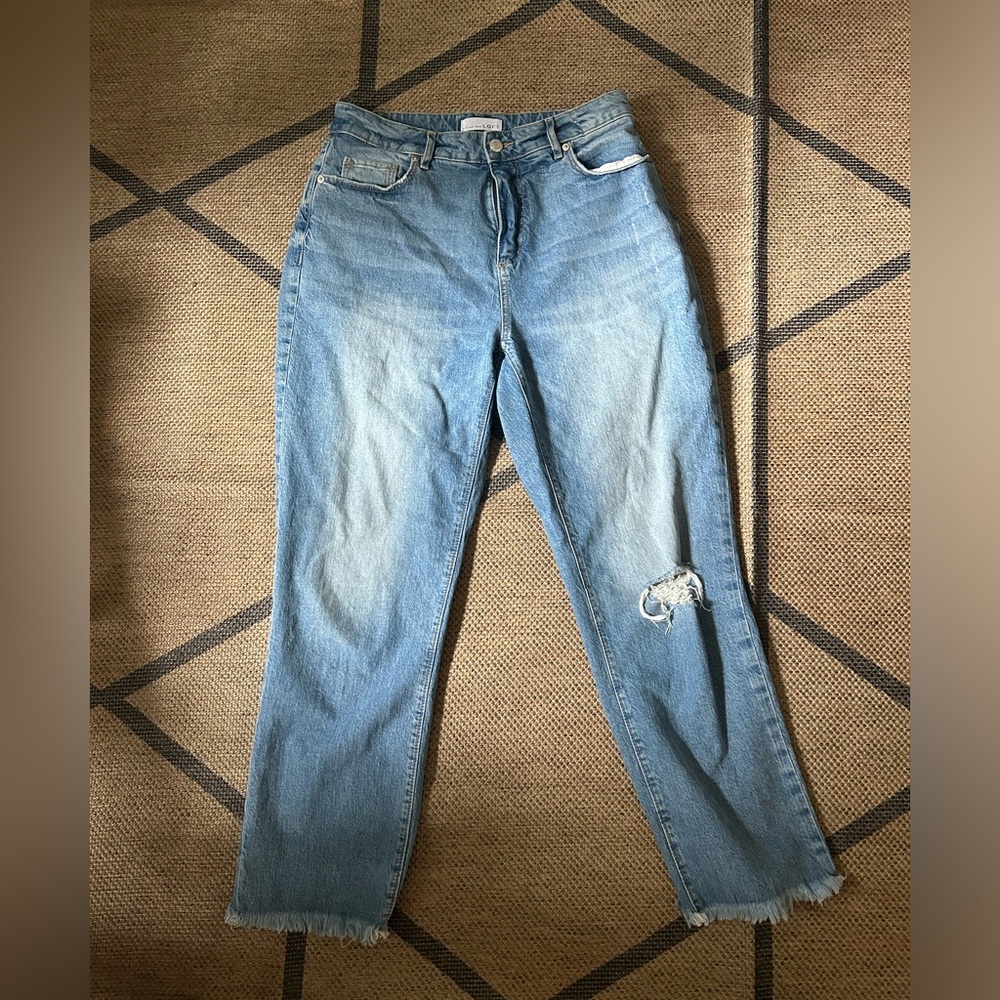 Loft Jeans with a Knee rip